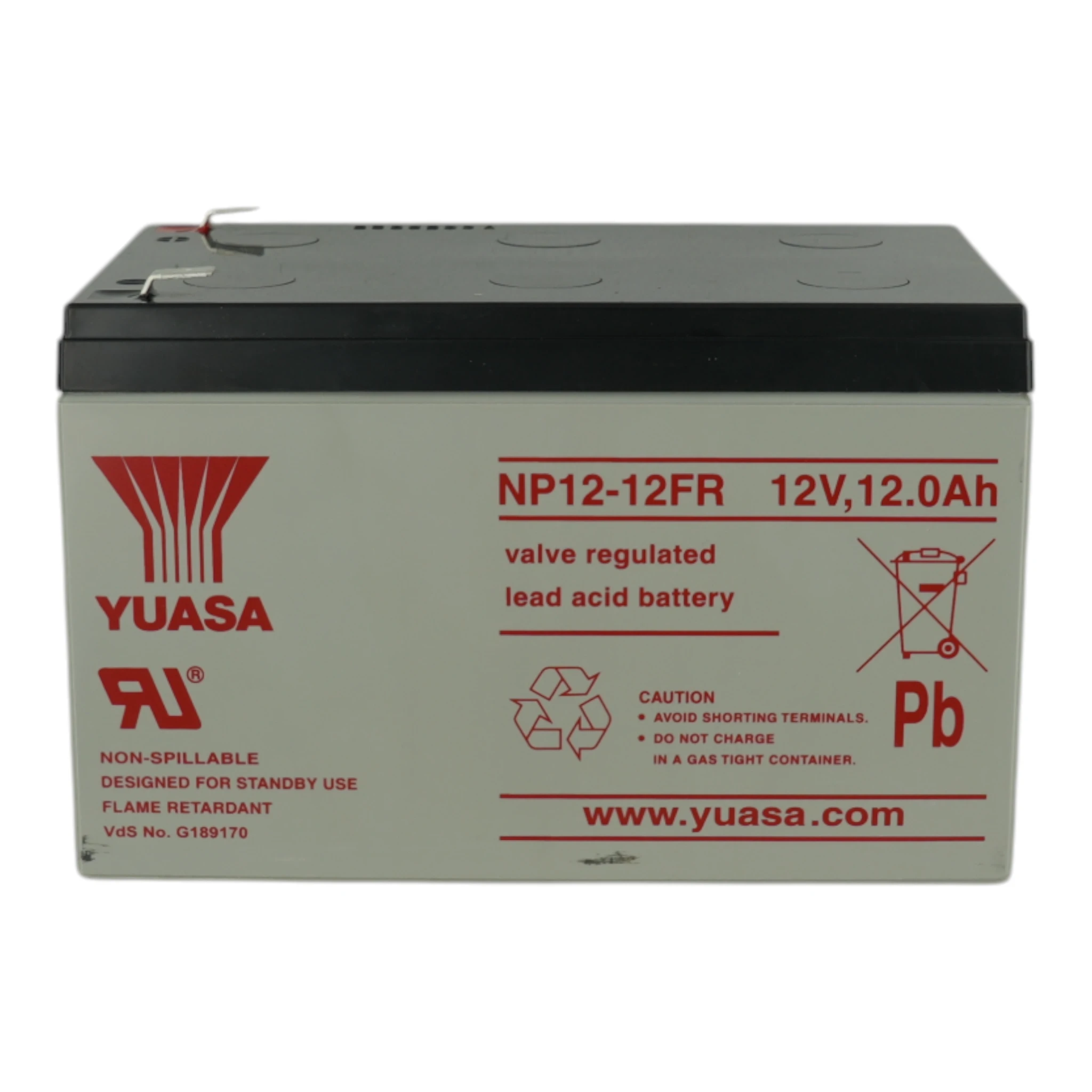 YUASA NP Battery 12 AH-12V Flame Retardant (Used in ZXSe panels)