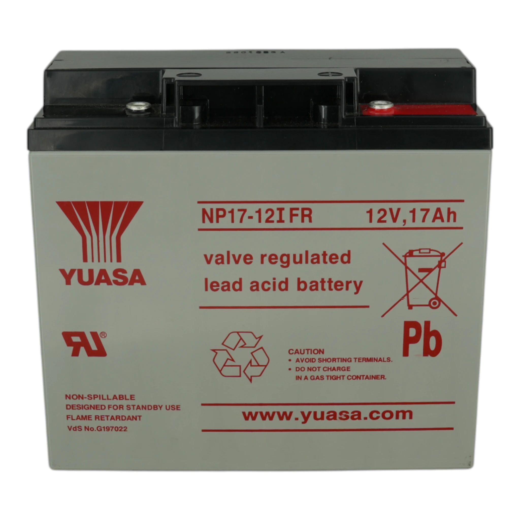 YUASA NP Battery 17 AH-12V Flame Retardant (Used in DXc & ZXSe Panels)