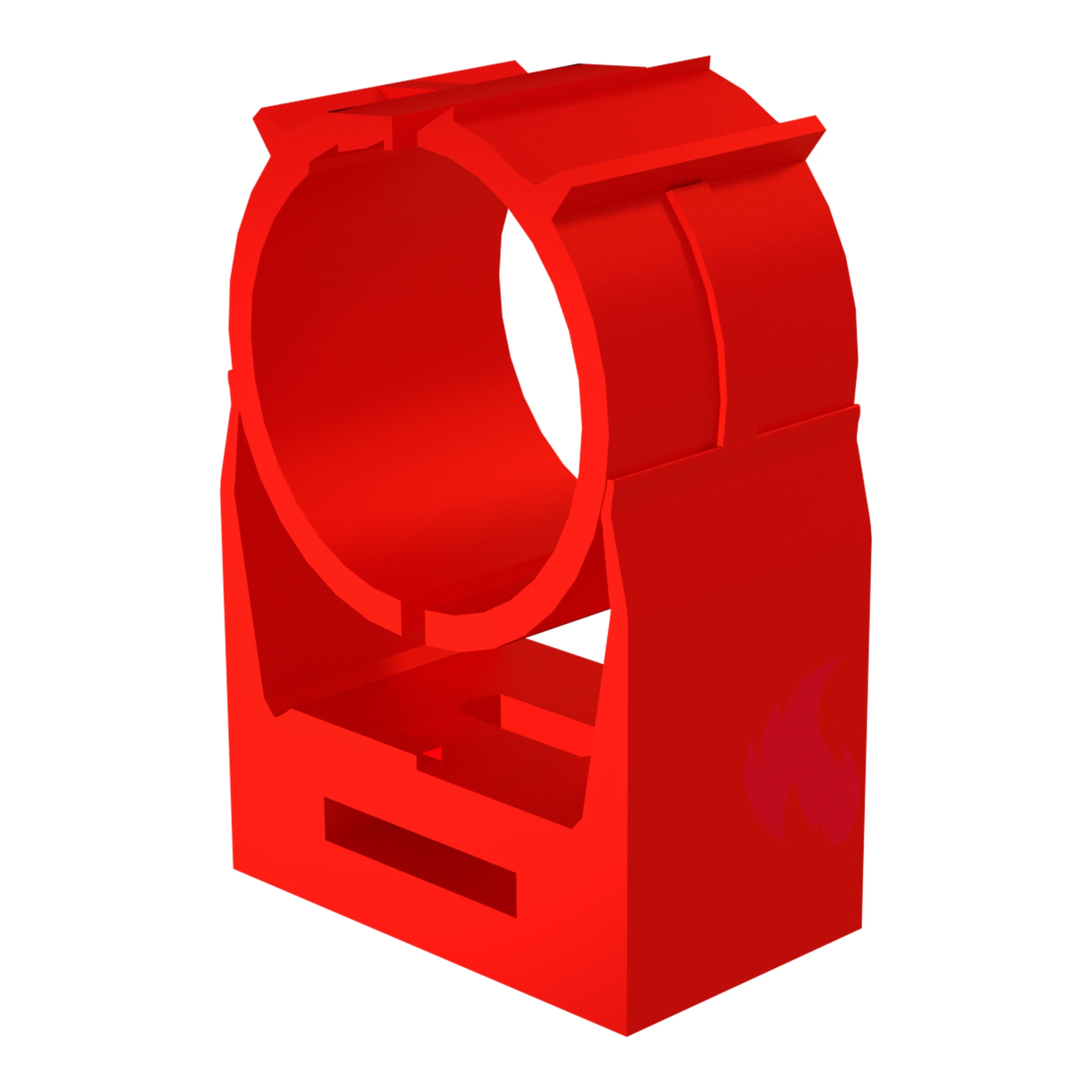 25mm ABS Pipe Clip PK20 RED
