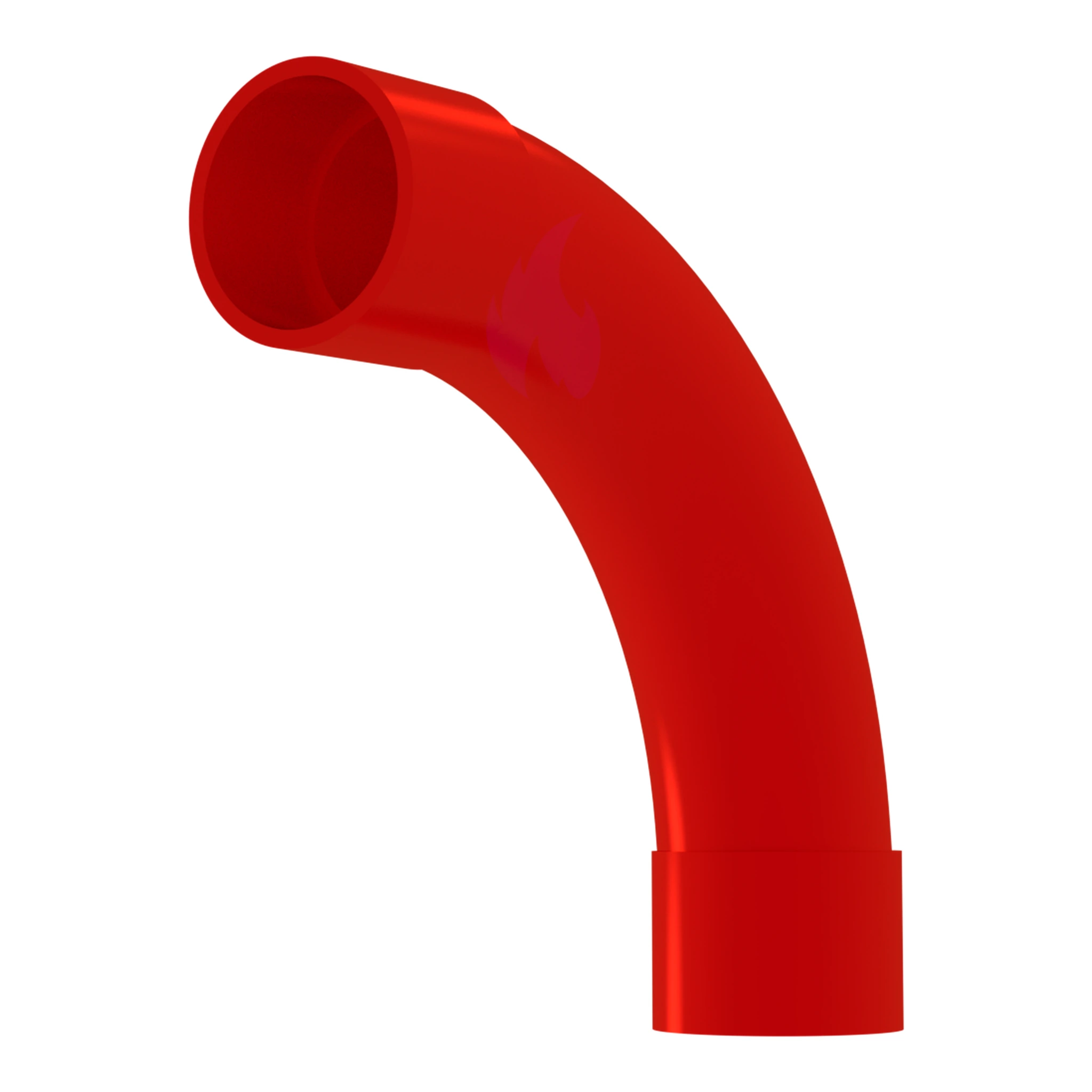25mm ABS 90 Degree Slow Bend PK10 RED