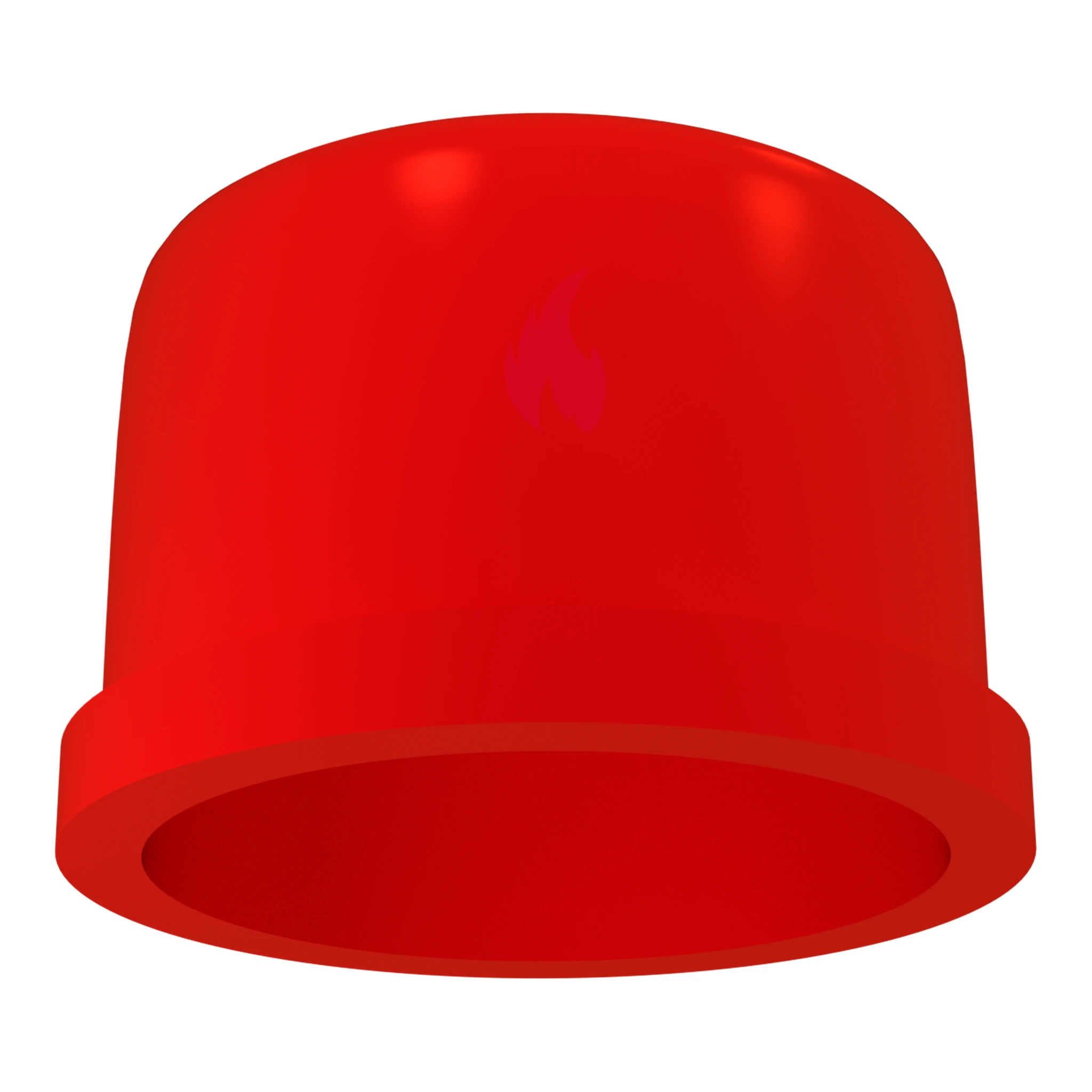 25mm ABS End Cap PK10 RED