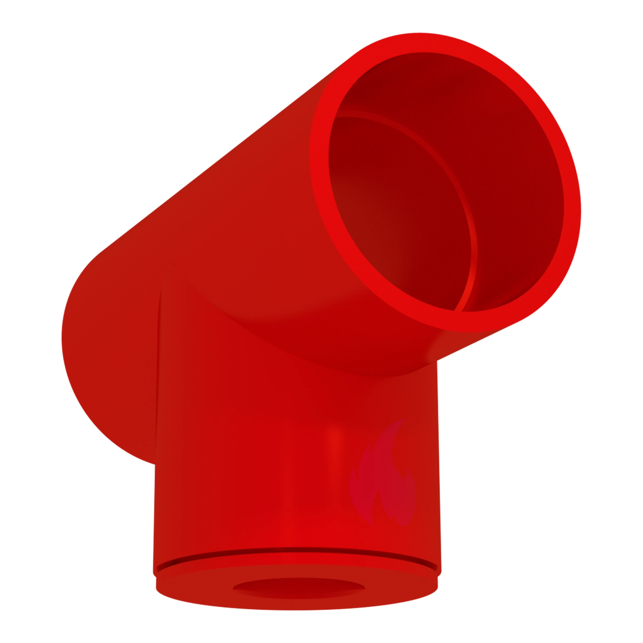 25mm to 10mm ABS Capillary Tee PK10 RED