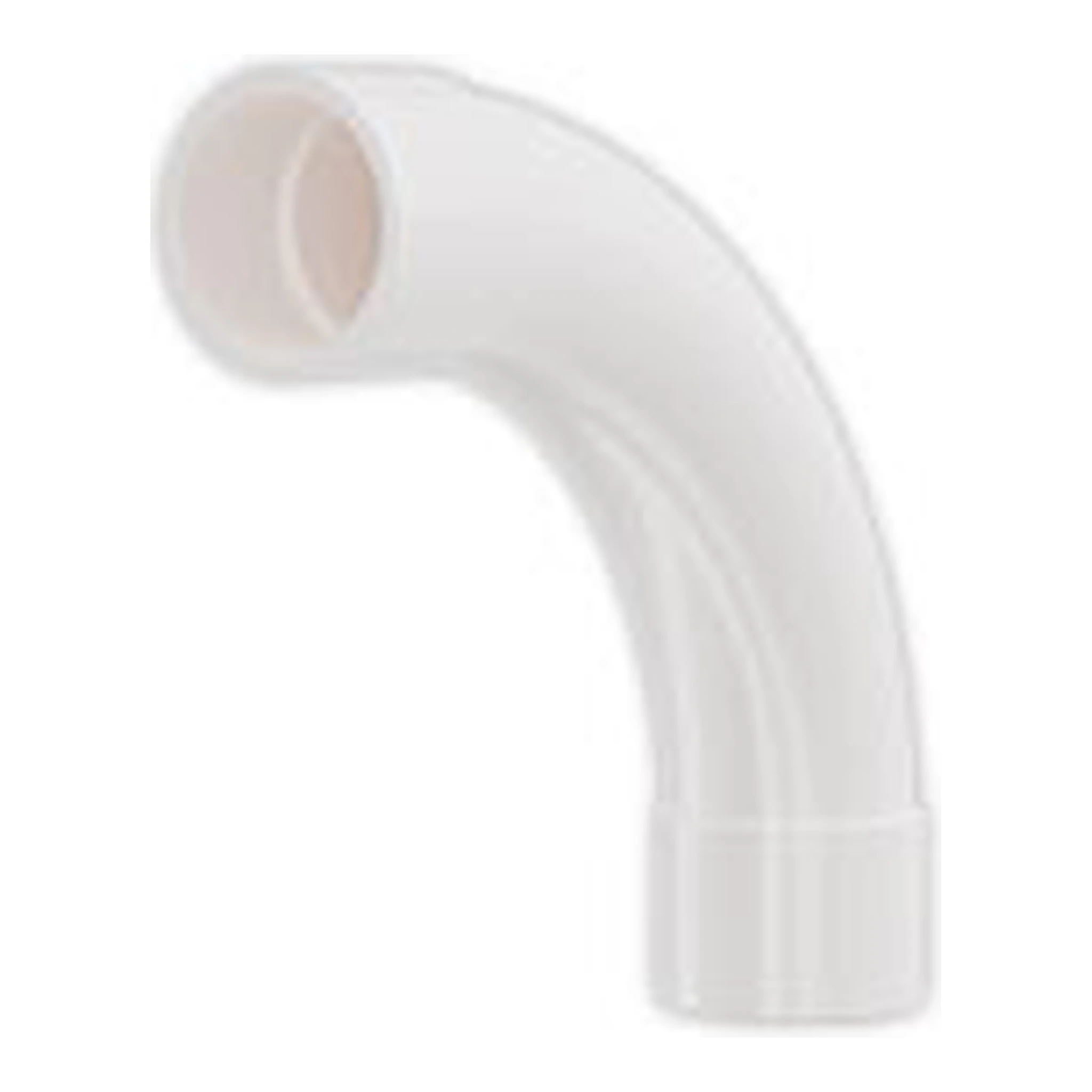 25mm ABS 90 Degree Slow Bend PK10 WHITE